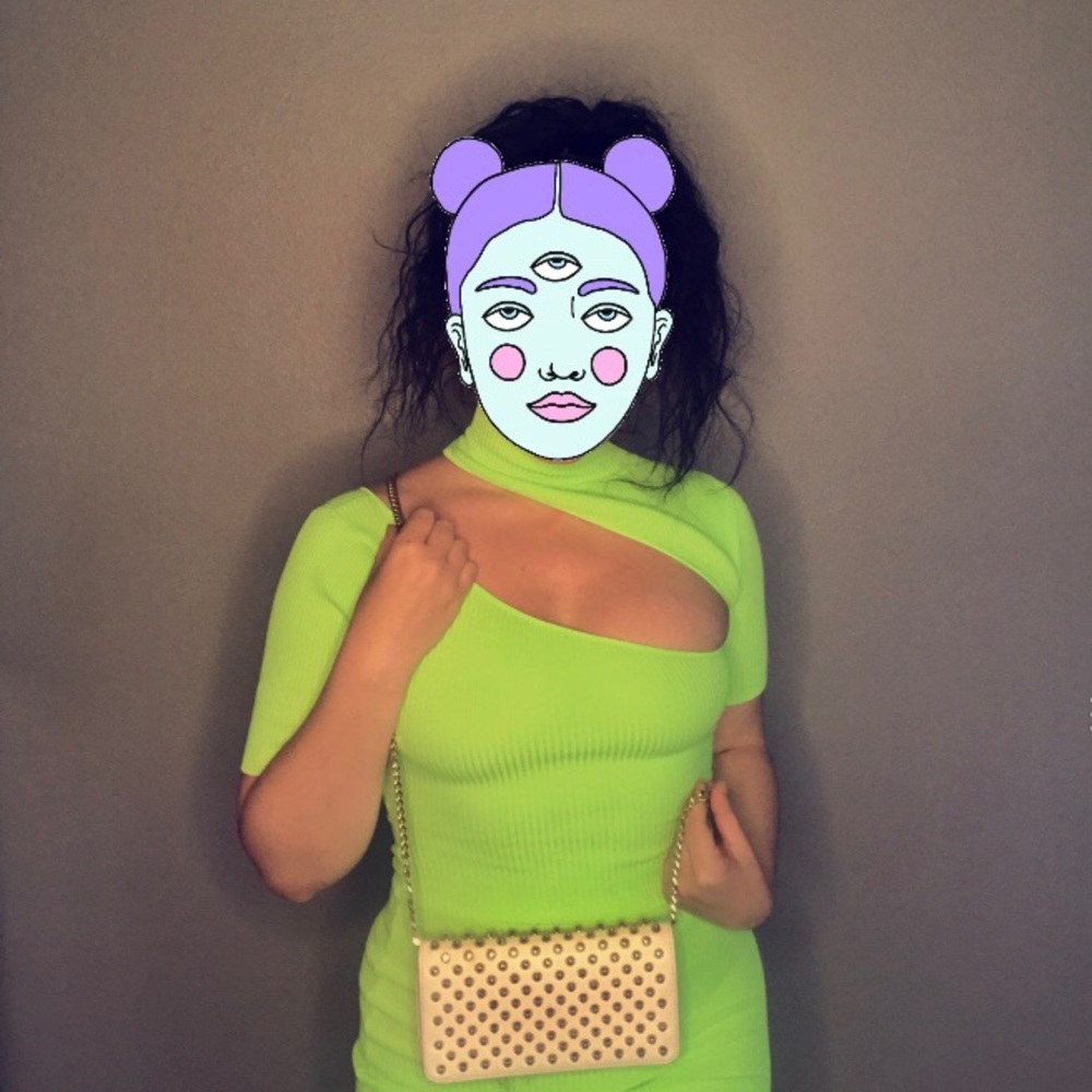 Neon bodycon dress size small!
